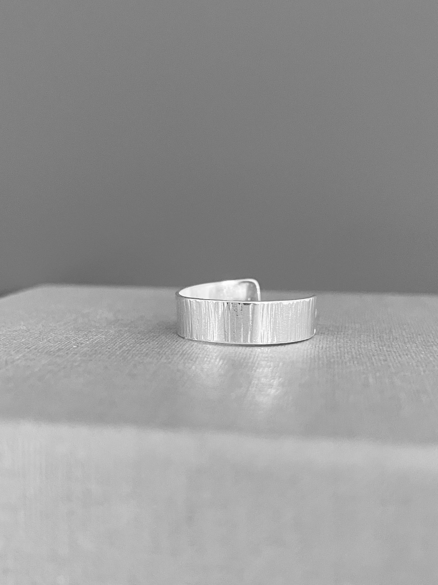 Sterling silver toe ring, adjustable toe ring