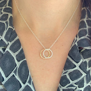 Gold and silver necklace