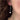 Silver hook disc threader earrings