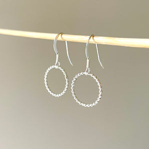 Beaded sterling silver jewellery set