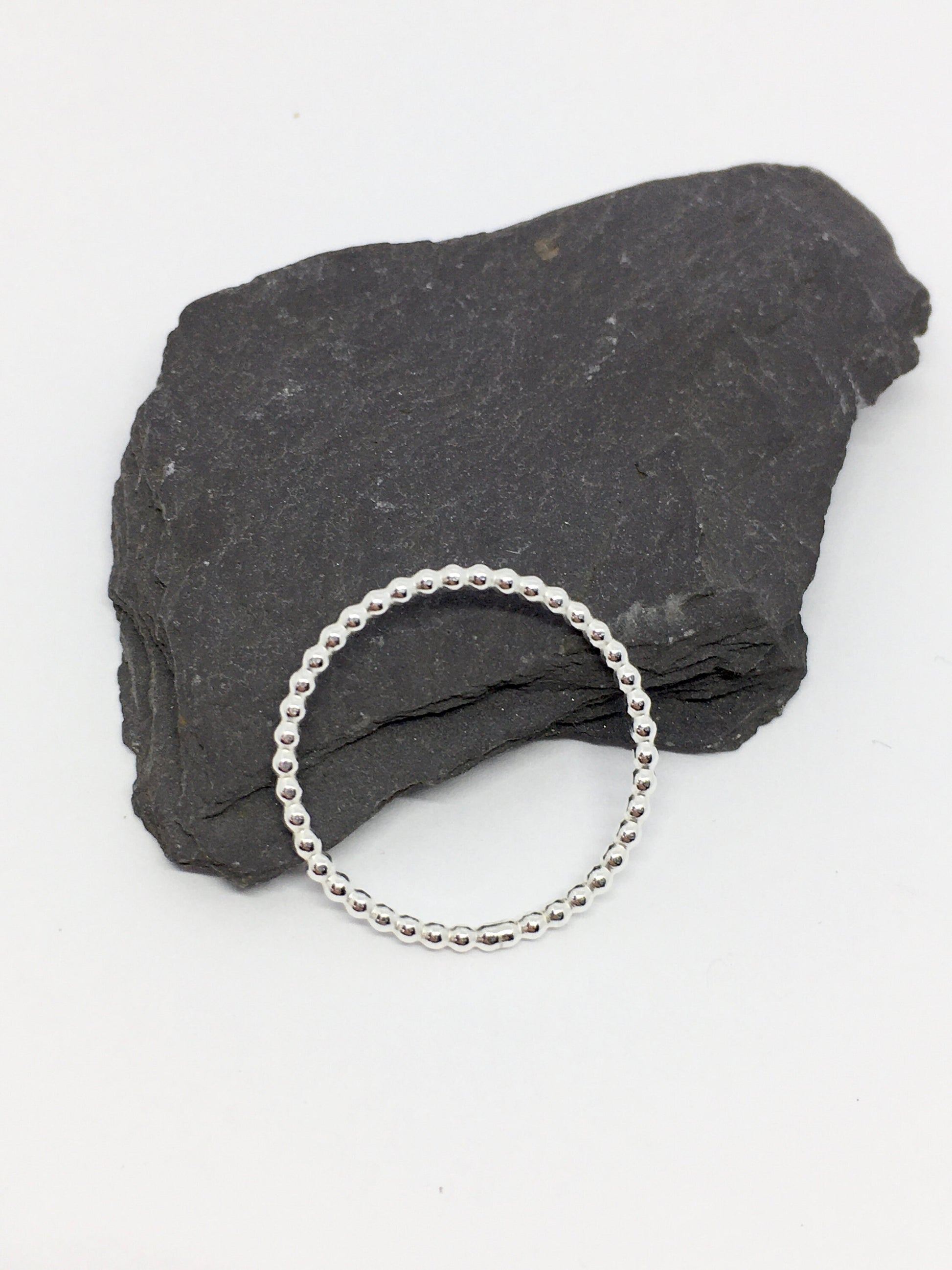 Thin sterling silver ring 