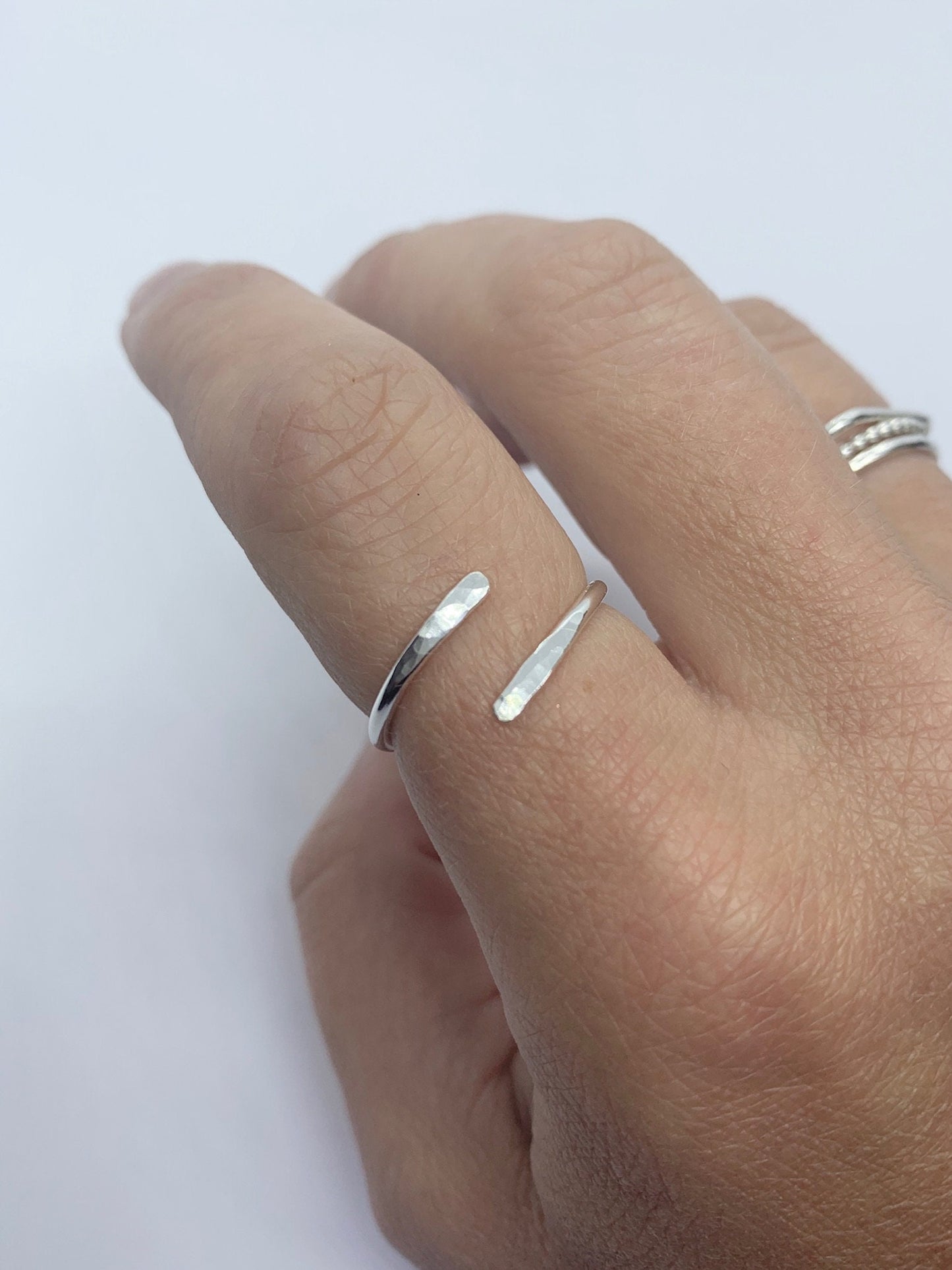 One size silver ring