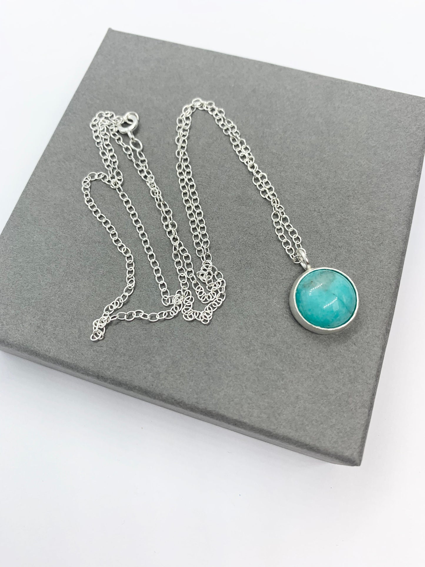 Aqua blue necklace