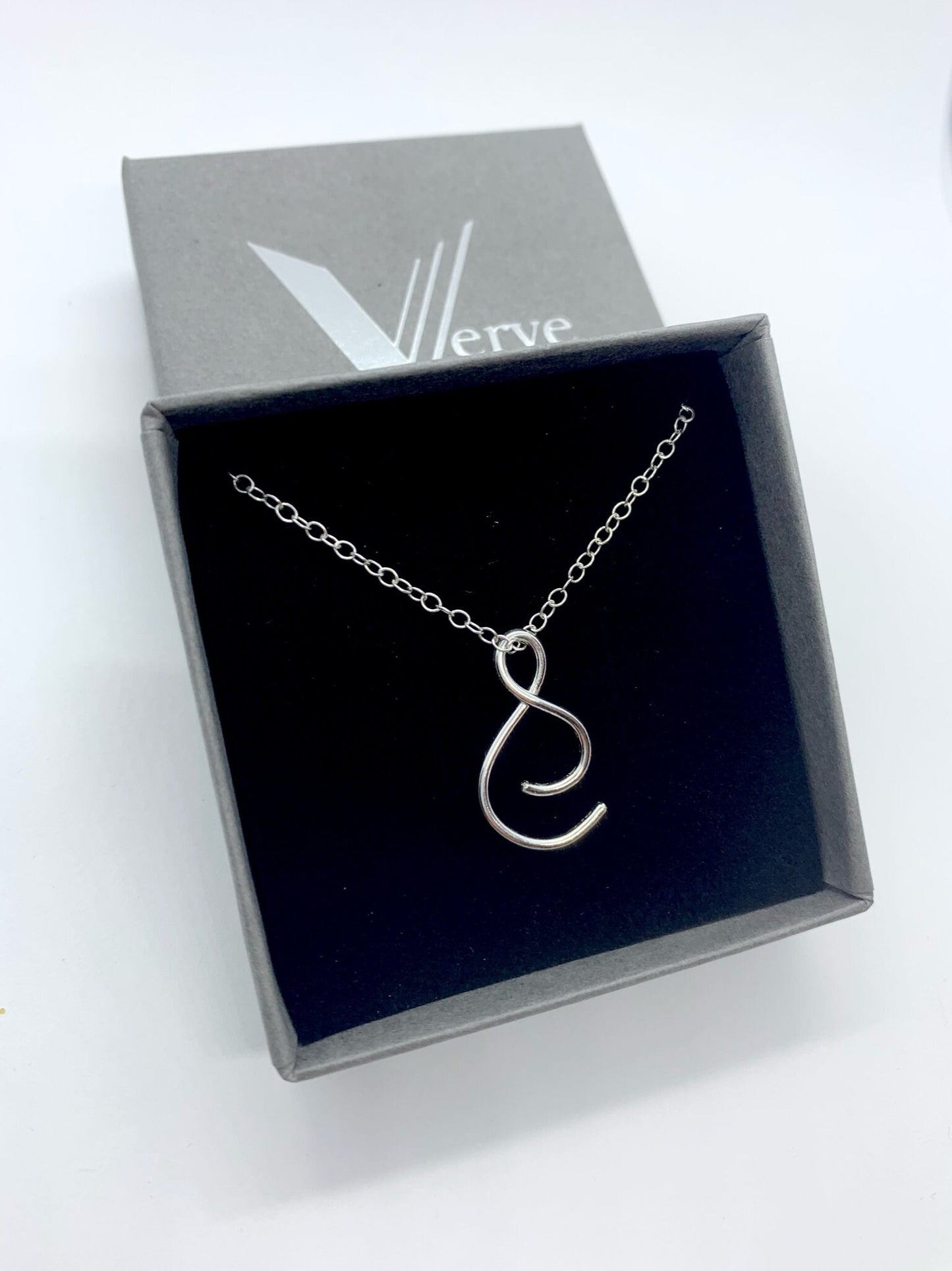 Sterling silver hug necklace, thinking of you gift