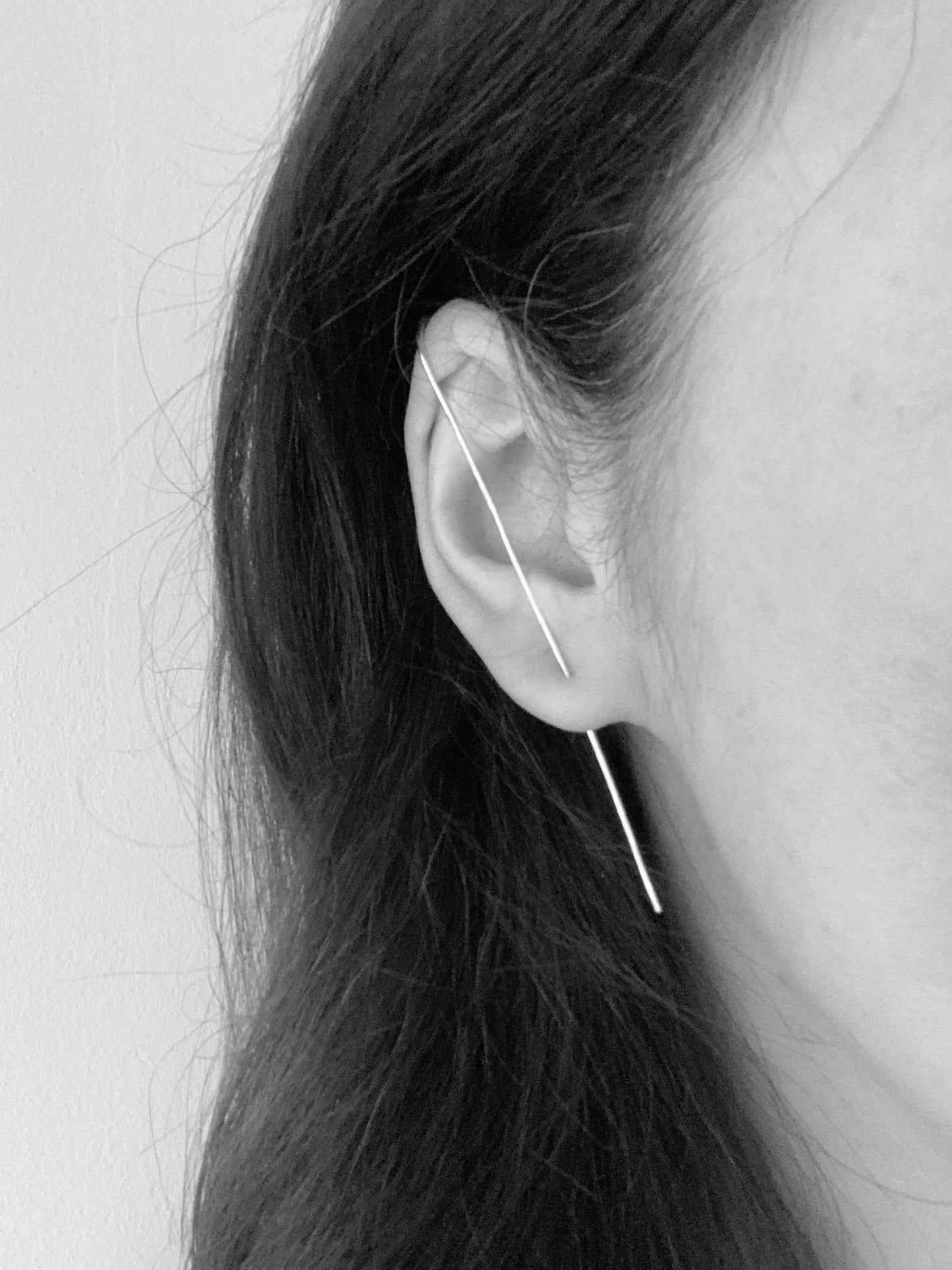 Sterling silver ear pin