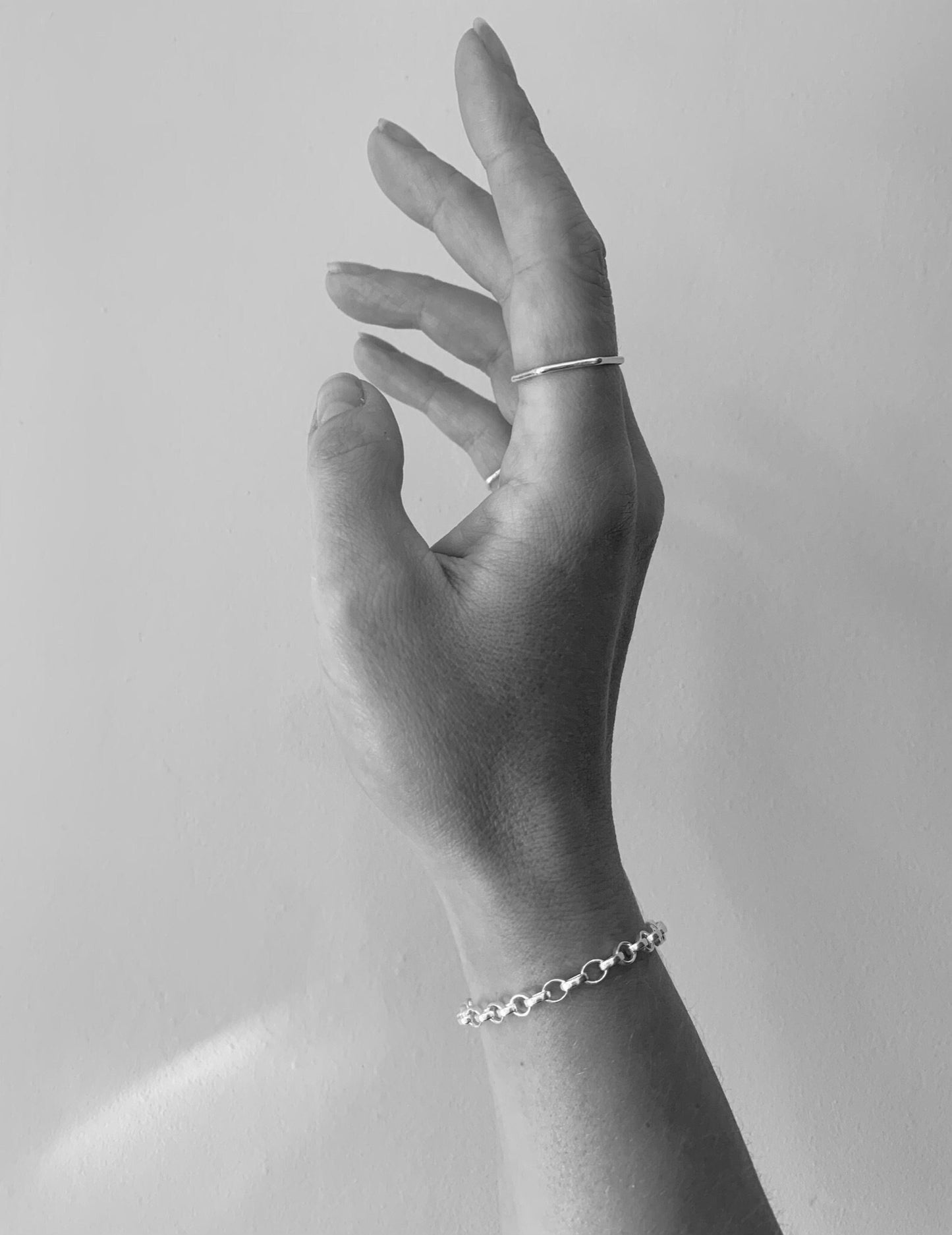 Silver chain bracelet, silver links bracelet, sterling silver chain bracelet, adjustable chain bracelet,