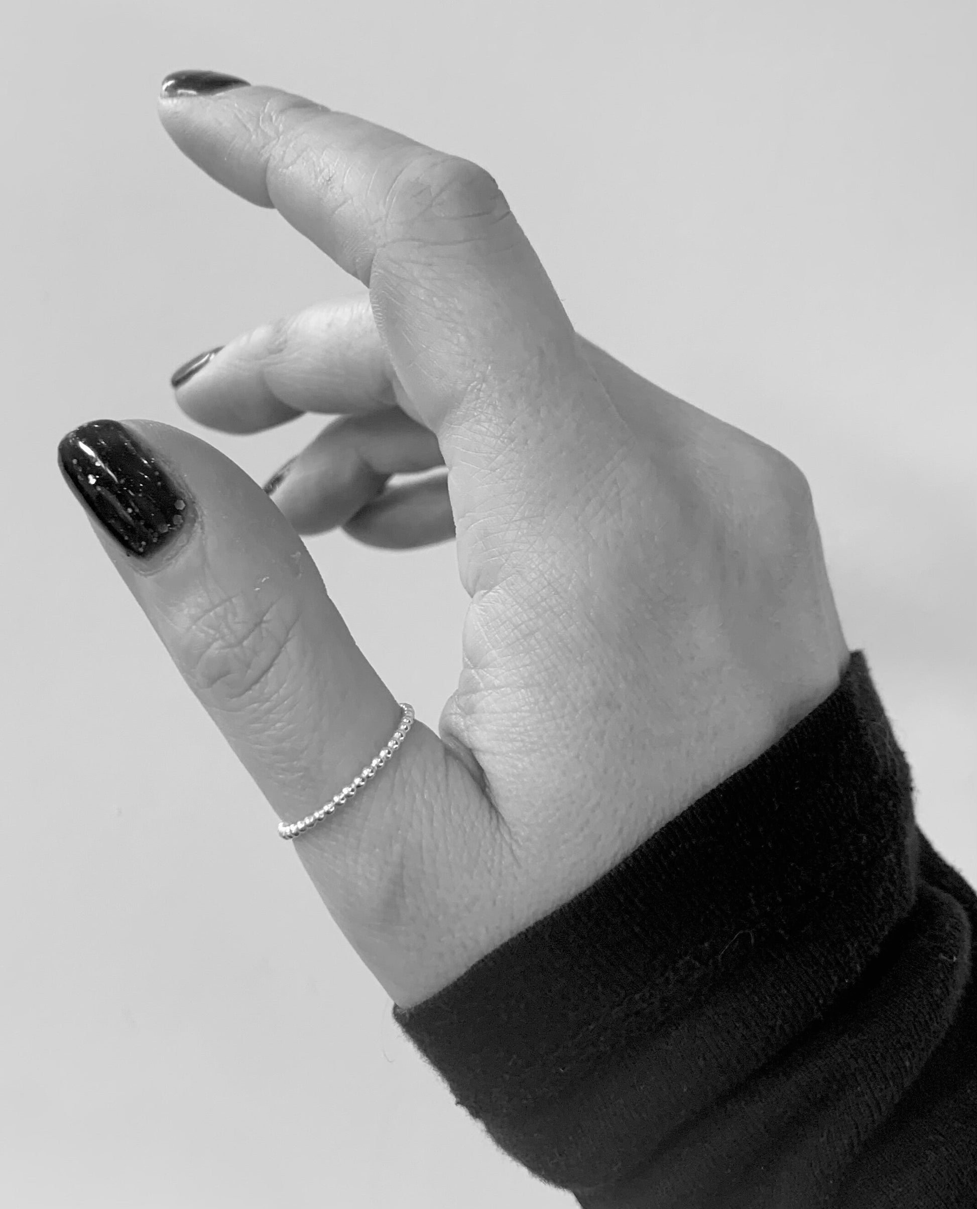 Silver thumb ring