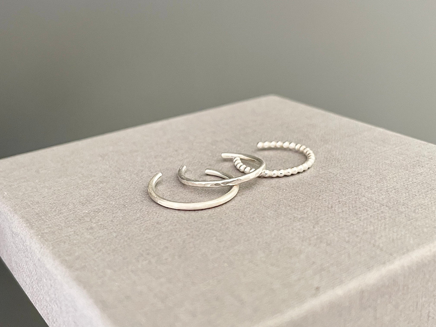 Sterling silver toe ring set