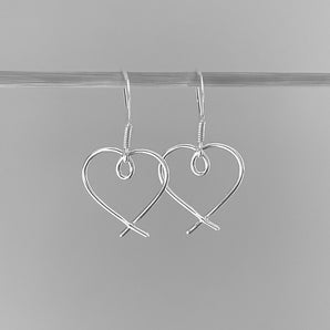 Sterling silver heart jewellery set